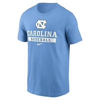 Men's Nike Carolina Blue North Tar Heels Baseball T-Shirt