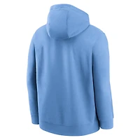 Men's Nike White North Carolina Tar Heels Legacy Logo Club Fleece Pullover Hoodie