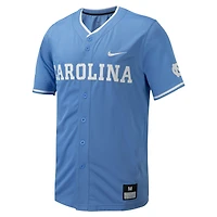 Men's Nike Carolina Blue North Tar Heels Replica Full-Button Baseball Jersey