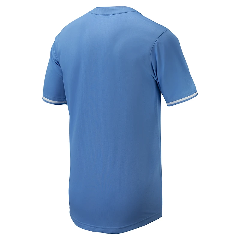 Maillot de baseball réplique à boutons complets Nike Carolina Blue North Tar Heels pour homme