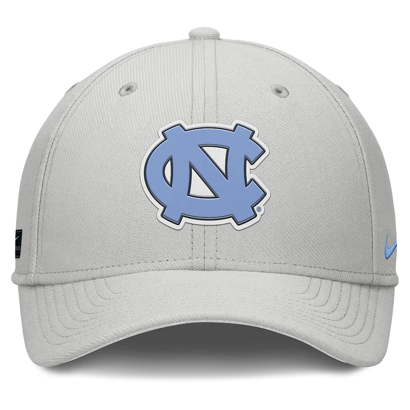 Men's Nike  Gray North Carolina Tar Heels Rise Practice Performance Flex Hat