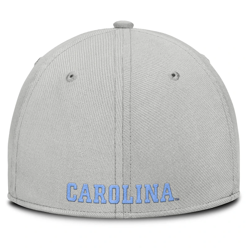 Men's Nike  Gray North Carolina Tar Heels Rise Practice Performance Flex Hat