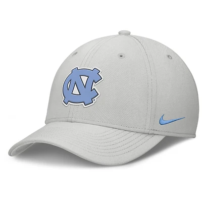 Men's Nike  Gray North Carolina Tar Heels Rise Practice Performance Flex Hat