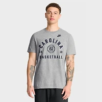Men's Nike Heather Gray North Carolina Tar Heels Basketball Legacy Arch T-Shirt