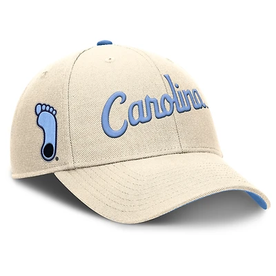 Casquette ajustable Nike Natural North Carolina Tar Heels Primetime Rise pour homme