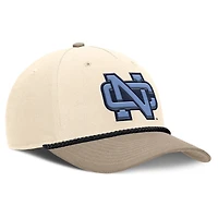 Men's Nike Natural North Carolina Tar Heels Rise Legacy Throwback Logo Adjustable Hat