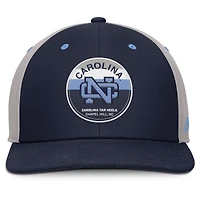 Casquette Nike Prep Pro Performance Snapback bleu marine/gris pour homme des Tar Heels de Caroline du Nord