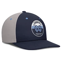 Casquette Nike Prep Pro Performance Snapback bleu marine/gris pour homme des Tar Heels de Caroline du Nord
