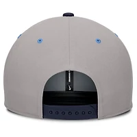 Casquette Nike Prep Pro Performance Snapback bleu marine/gris pour homme des Tar Heels de Caroline du Nord