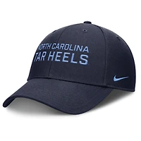 Men's Nike Navy North Carolina Tar Heels 2025 Sideline Rise Practice Adjustable Hat