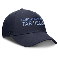 Men's Nike Navy North Carolina Tar Heels 2025 Sideline Rise Practice Adjustable Hat