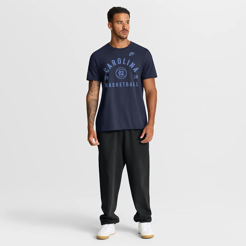 Men's Nike Navy North Carolina Tar Heels Basketball Legacy Arch T-Shirt