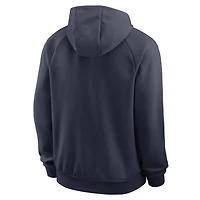 Sweat à capuche raglan Nike Dri-FIT Premium Performance pour homme, bleu marine, North Carolina Tar Heels