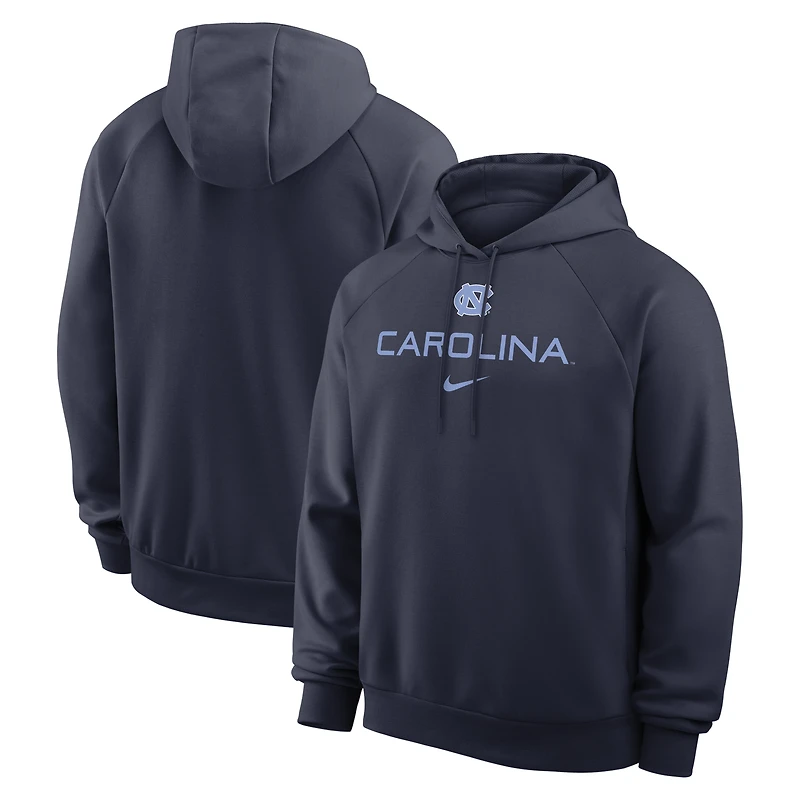 Men's Nike Navy North Carolina Tar Heels Premium Performance Raglan Dri-FIT Hoodie