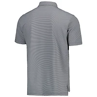Polo en jersey à rayures Jubilee Performance Peter Millar pour hommes, noir, North Carolina Tar Heels