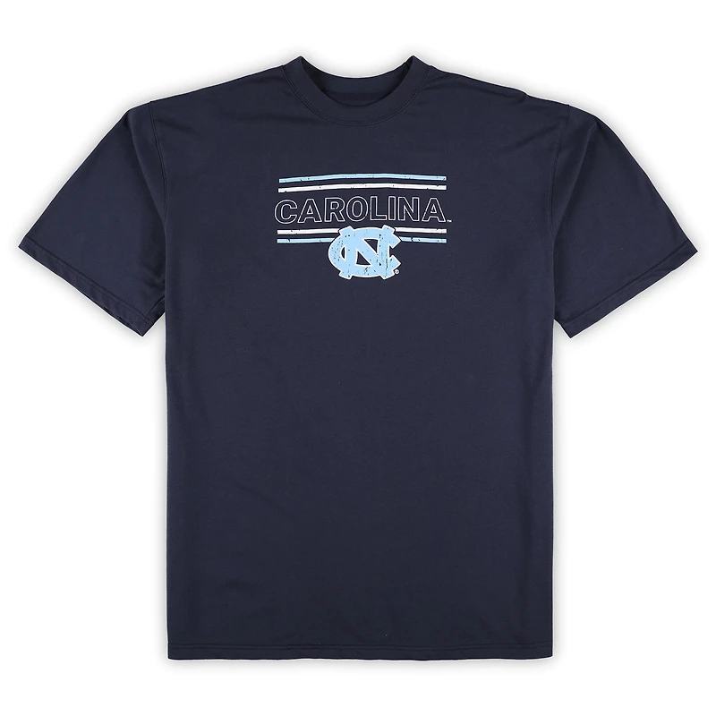 Ensemble de 2 t-shirts et pantalons en flanelle pour hommes Profile Navy North Carolina Tar Heels Big & Tall