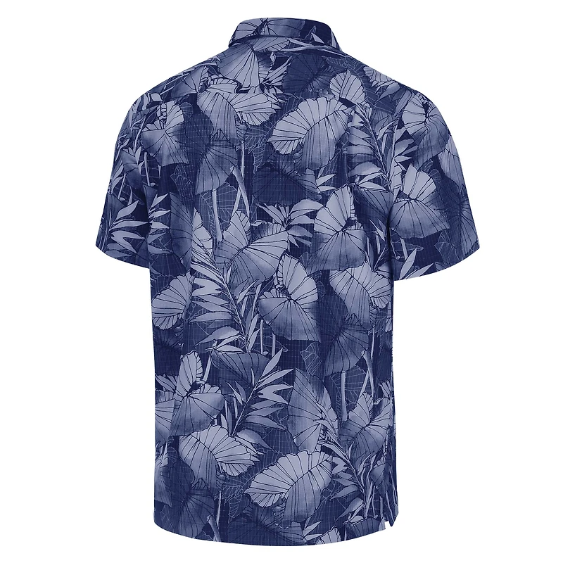 Men's Tommy Bahama Blue North Carolina Tar Heels Big & Tall Coast Nuevo Fronds IslandZone Button-Up Shirt