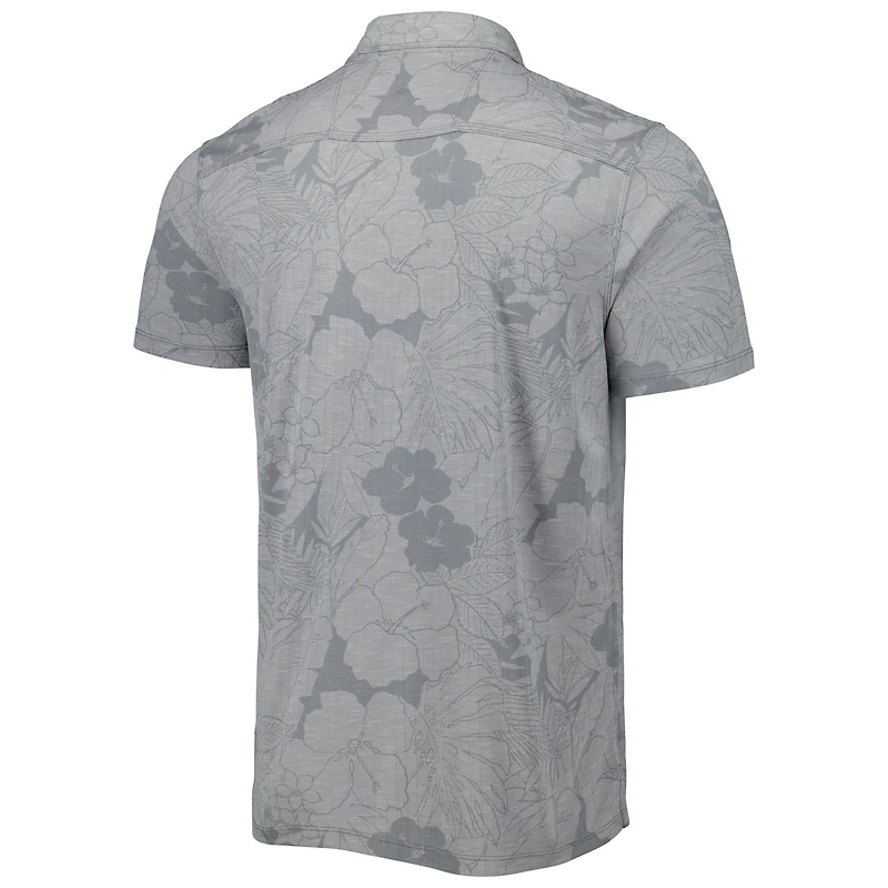 Polo Miramar Blooms Tommy Bahama Grey North Carolina Tar Heels pour homme