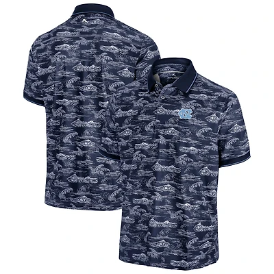Polo Tommy Bahama bleu clair pour homme, North Carolina Tar Heels, Bay View IslandZone