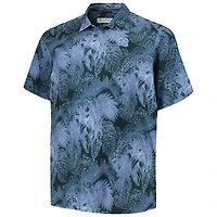 Tommy Bahama Navy North Carolina Tar Heels Big & Tall Coast Luminescent Fronds IslandZone Chemise de camp boutonnée