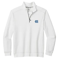 Men's Tommy Bahama White North Carolina Tar Heels Montego Bay Half-Zip Jacket
