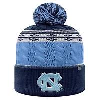 Men's Top of the World Carolina Blue North Carolina Tar Heels Altitude Cuffed Knit Hat with Pom