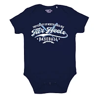 Newborn & Infant Garb Navy North Carolina Tar Heels Otis Baseball Bodysuit