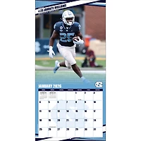 Calendrier mural 2026 des Tar Heels de Caroline du Nord (12 po x 12 po)