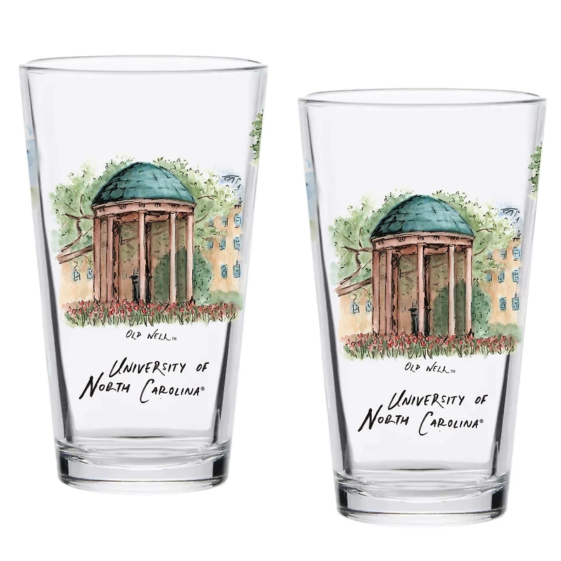 North Carolina Tar Heels 2-Pack 16oz. Laura Wilcox University Pint Set