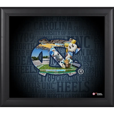 North Carolina Tar Heels Framed 15'' x 17'' Team Heritage Collage