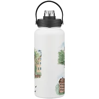 Bouteille d'eau de 960 ml (34 oz) à l'aquarelle Laura Wilcox des Tar Heels de Caroline du Nord