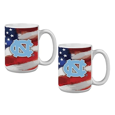North Carolina Tar Heels  Two-Pack 15oz. Americana Mug Set