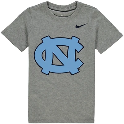 T-shirt Nike préscolaire avec logo North Carolina Tar Heels gris anthracite