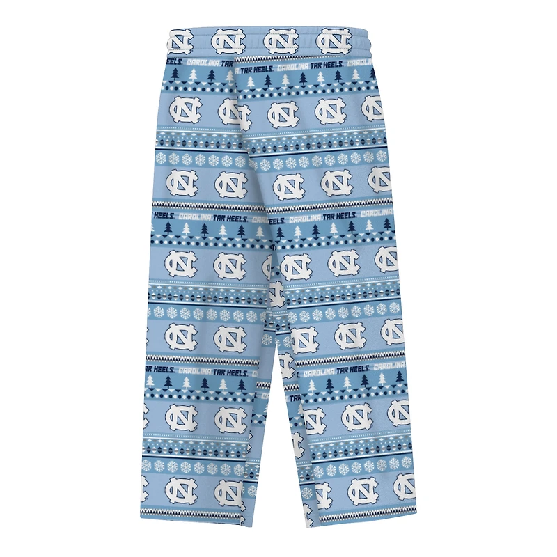 Preschool Outerstuff  Carolina Blue North Tar Heels Ugly Sweater Pajama Set