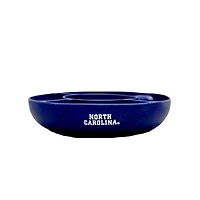 Gobelet en verre de 40 oz avec plateau à collation en silicone de The Memory Company North Carolina Tar Heels