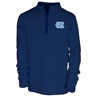 Haut performance à manches longues et fermeture éclair quart de tour pour enfant Garb Navy des Tar Heels Caroline du Nord Sterling