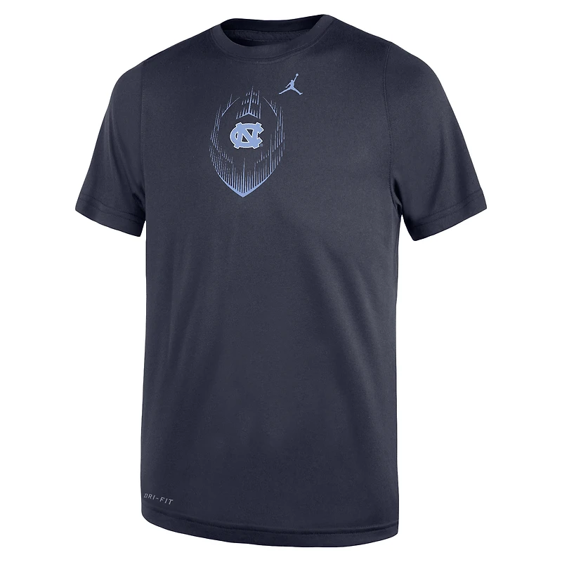 Toddler Jordan Brand Navy North Carolina Tar Heels Legend Football Performance T-Shirt