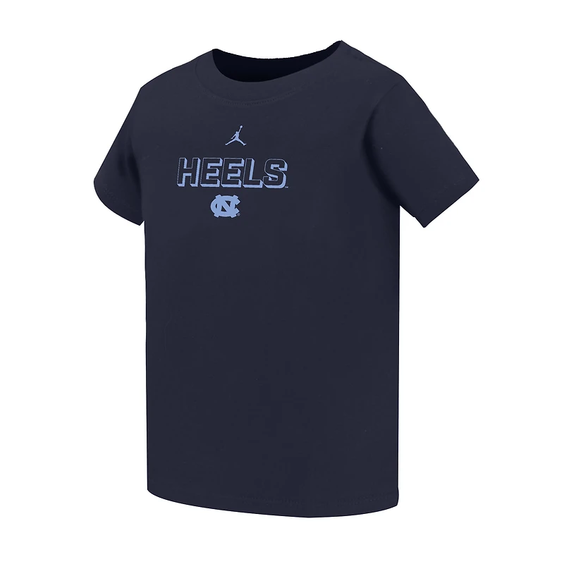 T-shirt Jordan Brand bleu marine pour enfant, motif Legend Performance des Tar Heels de Caroline du Nord