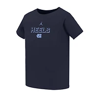 T-shirt Jordan Brand bleu marine pour enfant, motif Legend Performance des Tar Heels de Caroline du Nord