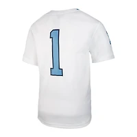 Toddler Jordan Brand #1 White North Carolina Tar Heels  Untouchable Replica Game Jersey