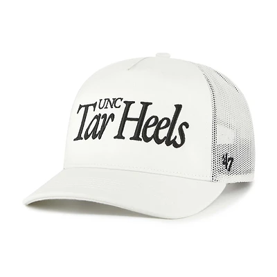 Casquette de camionneur ajustable unisexe '47 Cream North Carolina Tar Heels Foundation Script