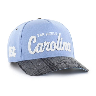 Unisex '47 Carolina Blue North Carolina Tar Heels Windowpane Plaid Collection Hitch Adjustable Hat