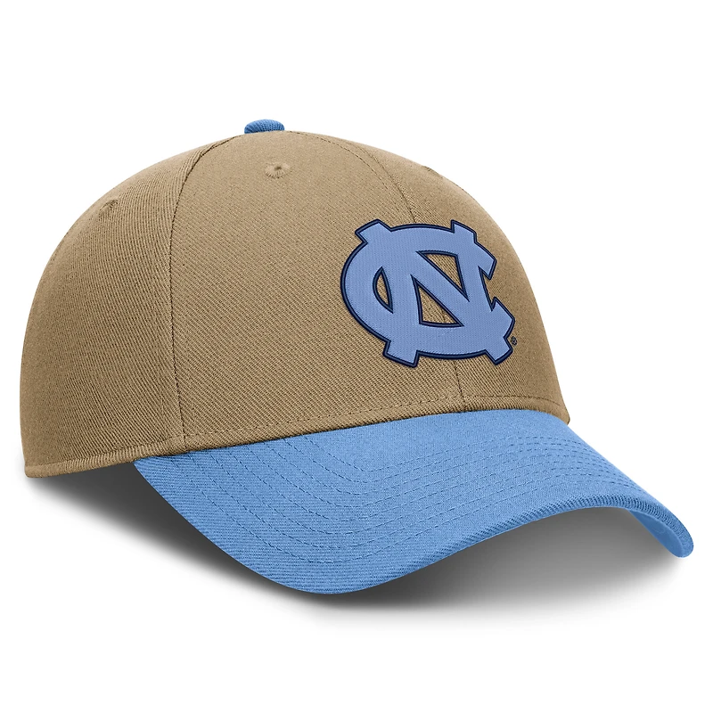 Unisex Jordan Brand Beige/Carolina Blue North Carolina Tar Heels Primetime Rise Dri-FIT Adjustable Hat