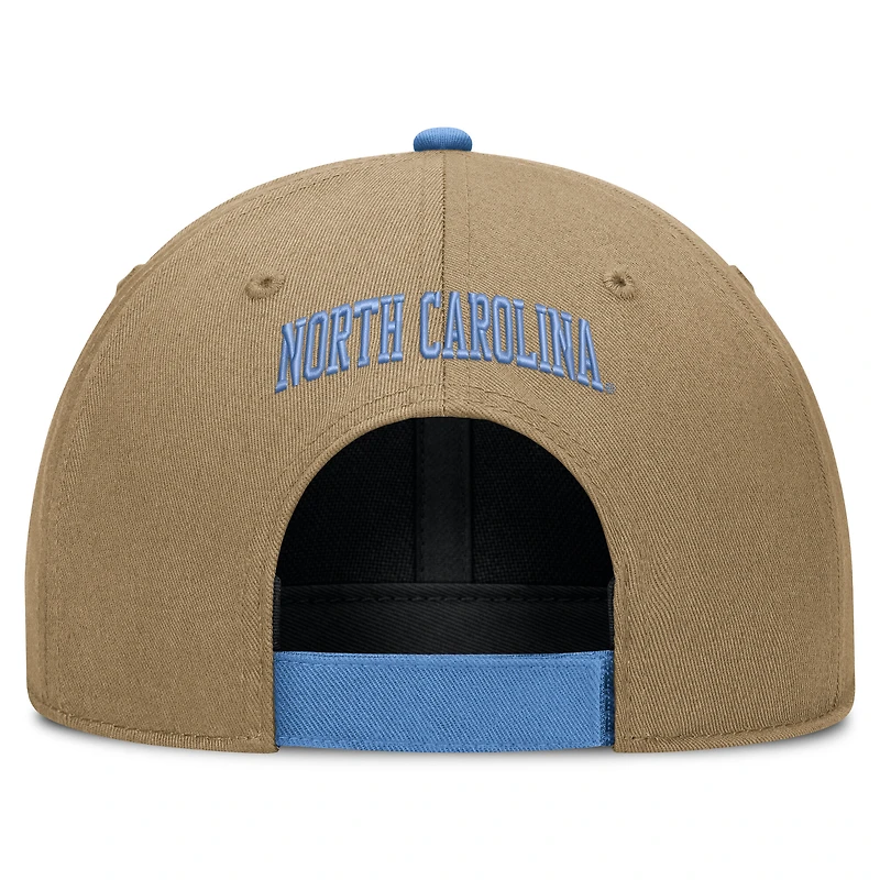 Unisex Jordan Brand Beige/Carolina Blue North Carolina Tar Heels Primetime Rise Dri-FIT Adjustable Hat