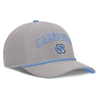 Unisex Jordan Brand Gray North Carolina Tar Heels Primetime Rise Rope Adjustable Hat