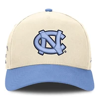 Casquette unisexe Jordan Brand Natural/Bleu Caroline North Carolina Tar Heels Campus Prep Rise ajustable