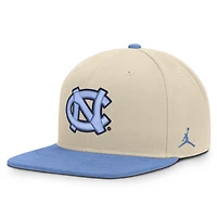 Unisex Jordan Brand  Natural/Carolina Blue North Carolina Tar Heels Campus Prep Snapback Hat