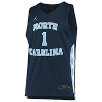 Unisex Jordan Brand #1 Navy North Carolina Tar Heels Replica Basketball Jersey