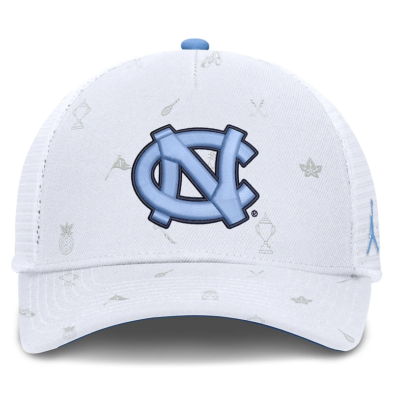 Unisex Jordan Brand  White North Carolina Tar Heels Country Club Golfin' Rise Trucker Adjustable Hat