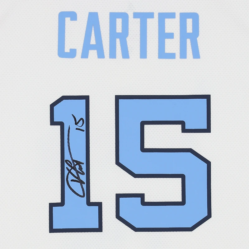 Maillot réplique Jordan Brand autographié par Vince Carter des Tar Heels de Caroline du Nord